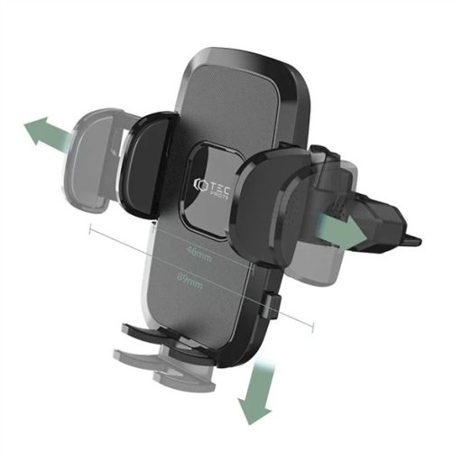 TECH-PROTECT UNIVERZÁLIS CD-LEJÁTSZÓBA ILLESZHETŐ PDA/GSM AUTÓS TARTÓ - UNIVERSAL CD CAR MOUNT V3 - FEKETE