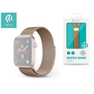   DEVIA APPLE WATCH FÉM SZÍJ - ELEGANT SERIES MILANESE LOOP - 38/40/41 MM - GOLD