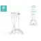DEVIA USB TÖLTŐKÁBEL 1,2 M-ES VEZETÉKKEL - SMART SERIES 3IN1 FOR LIGHTNING/ANDROID/TYPE-C - 2A - WHITE