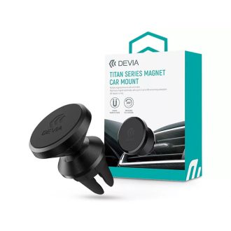   DEVIA UNIVERZÁLIS SZELLŐZŐRÁCSBA ILLESZTHETŐ MÁGNESES AUTÓS TARTÓ - TITAN SERIES MAGNET CAR MOUNT - FEKETE