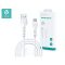 DEVIA USB - USB TYPE-C ADAT- ÉS TÖLTŐKÁBEL 1 M-ES VEZETÉKKEL - KINTONE CABLE V2 SERIES FOR TYPE-C - 5V/2.1A - WHITE