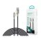 DEVIA USB - LIGHTNING ADAT- ÉS TÖLTŐKÁBEL 1,5 M-ES VEZETÉKKEL, 5V/2,1A, EZÜST/FEKETE