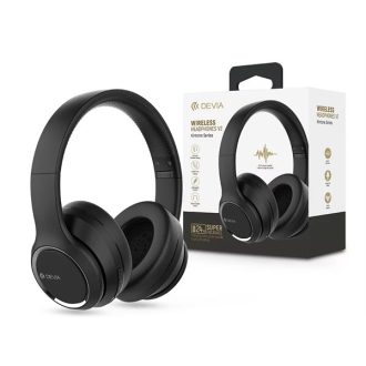   DEVIA WIRELESS BLUETOOTH SZTEREÓ FEJHALLGATÓ BEÉPÍTETT MIKROFONNAL - KINTONE SERIES WIRELESS HEADPHONES V2 - FEKETE