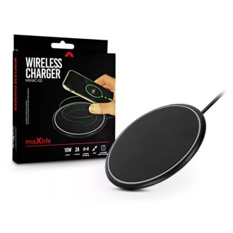   MAXLIFE QI UNIVERZÁLIS VEZETÉK NÉLKÜLI TÖLTŐ ÁLLOMÁS - 5V/2A - 10 W, FEKETE
