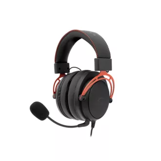   WHITE SHARK GORILLA-B/R, GH-2341-B/R gamer fejhallgató, fekete/piros, (3.5 Jack)