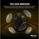 CORSAIR Vezeték Nélküli Headset, HS80 MAX RGB WIRELESS Gaming, Dolby Atmos hangzás, szürke