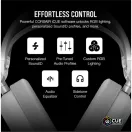CORSAIR Vezeték Nélküli Headset, HS80 MAX RGB WIRELESS Gaming, Dolby Atmos hangzás, fehér
