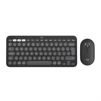   LOGITECH Billentyűzet + egér - Pebble 2 Vezeték Nélküli Combo Grafitszürke, US