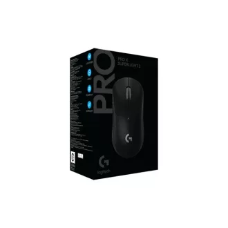   LOGITECH Egér - G Pro X SUPERLIGHT 2 Vezeték Nélküli Gaming LIGHTSPEED, Fekete