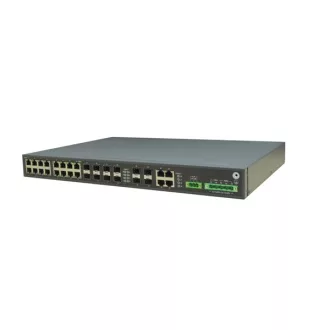   RAISECOM L2 menedzselhető ipari switch, 19"RM, 4xGE combo+8x100/1000SFP+16xGE RJ45, (+AC TÁP!)