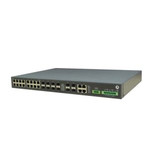   RAISECOM L3 menedzselhető ipari switch, 19"RM, 12x10G SFP+ +24xGE RJ45, (+ 2xAC TÁP!)
