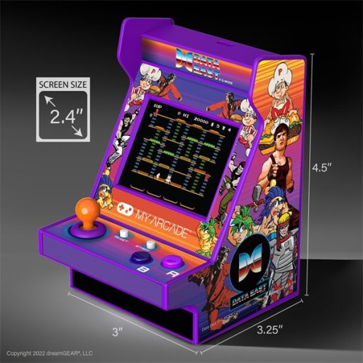 MY ARCADE Játékkonzol Data East 200+ Nano Player Retro Arcade 4.5"Hordozható, DUGNL-4121