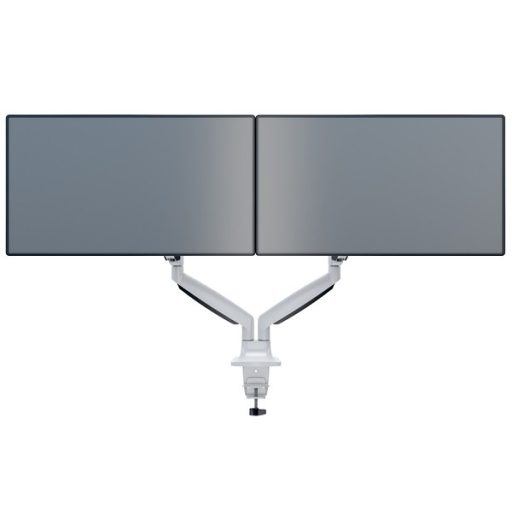 MULTIBRACKETS 2 karos asztali konzol, M Deskmount Gas Spring Dual White (15-27", max.VESA: 100x100 mm, 9 kg)