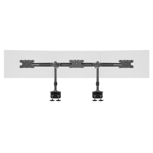 MULTIBRACKETS Asztali konzol (3 képernyős rögzítőkar), M VESA Desktopmount Triple Desk Clamp 24-32" (max.VESA:200x100mm)