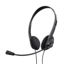 TRUST Basics Fejhallgató mikrofonnal 24659 (Chat headset-Black)