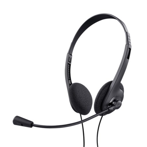 TRUST Basics Fejhallgató mikrofonnal 24659 (Chat headset-Black)