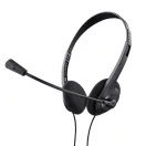 TRUST Basics Fejhallgató mikrofonnal 24659 (Chat headset-Black)