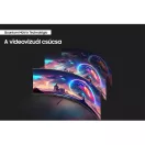 SAMSUNG Ívelt Gaming 240Hz VA monitor 57" G95NC, 7680x2160, 32:9, 420cd/m2, 1ms, 3xHDMI/DP/2xUSB