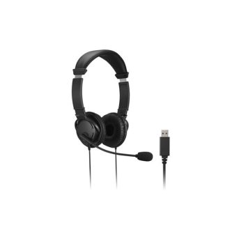   KENSINGTON K33065WW Fejhallgató mikrofonnal (HiFi USB Headphones with Mic and Volume Control Buttons USB-A)