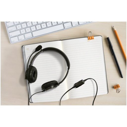 KENSINGTON K33065WW Fejhallgató mikrofonnal (HiFi USB Headphones with Mic and Volume Control Buttons USB-A)