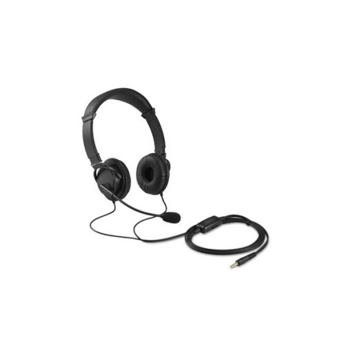 KENSINGTON K33597WW Fejhallgató mikrofonnal (HiFi Headphones with Mic and Volume Control Buttons 3.5mm)