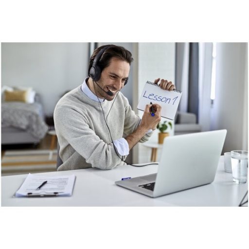KENSINGTON K33597WW Fejhallgató mikrofonnal (HiFi Headphones with Mic and Volume Control Buttons 3.5mm)