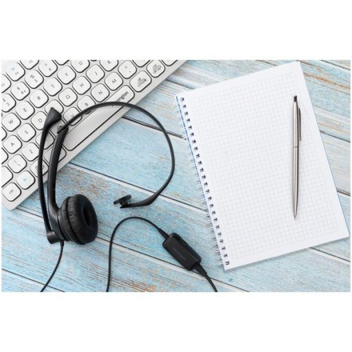 KENSINGTON K80100WW Fejhallgató mikrofonnal (USB Mono Headset with Inline Controls)