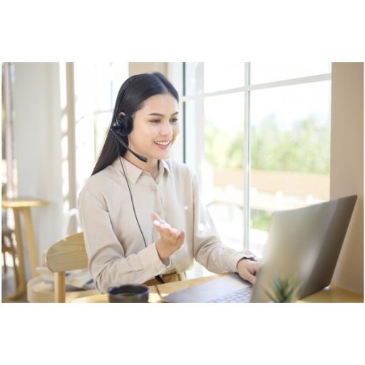 KENSINGTON K80100WW Fejhallgató mikrofonnal (USB Mono Headset with Inline Controls)