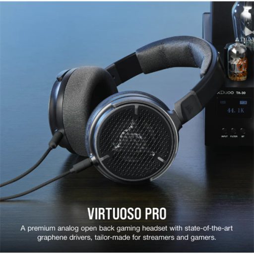 CORSAIR Vezetékes Headset, VIRTUOSO PRO Gaming, True-To-Life audio, fekete