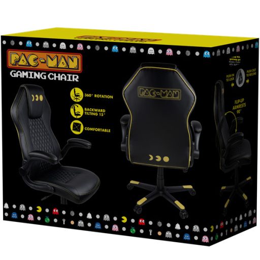 KONIX - PAC-MAN Gaming Szék, Fekete-Sárga