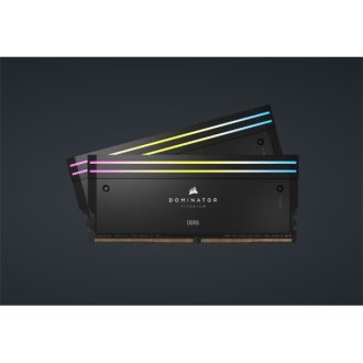   CORSAIR Memória DOMINATOR TITANIUM RGB DDR5 32GB 4800MHz CL30, INTEL (Kit of 2), fekete