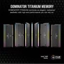 CORSAIR Memória DOMINATOR TITANIUM RGB DDR5 32GB 4800MHz CL30, INTEL (Kit of 2), fekete