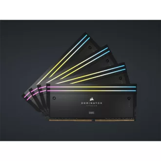   CORSAIR Memória DOMINATOR TITANIUM RGB DDR5 64GB 4800MHz CL36, INTEL (Kit of 4), fekete