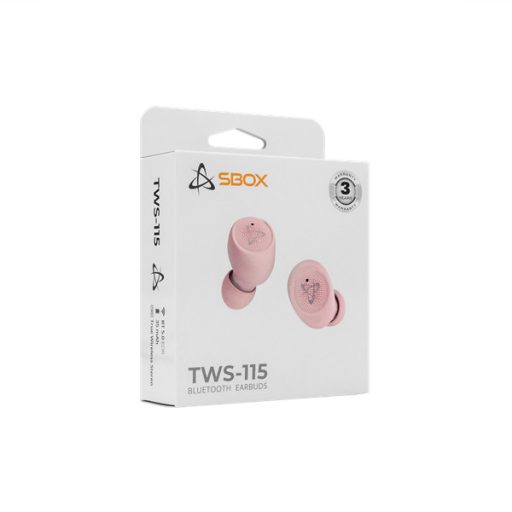 SBOX EARBUDS Headphones + microphone SBOX Bluetooth EB-TWS115 Pink