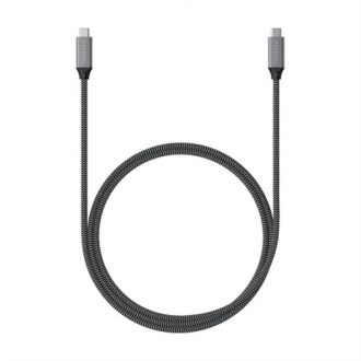   Satechi USB-C -USB-C kábel, 4.0  Braided 40 Gbps 80cm - Grey