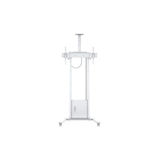 MULTIBRACKETS Gurulós motoros padlóállvány, M Motorized Floorstand incl cabinet & camerashelf 120kg White (42-100")