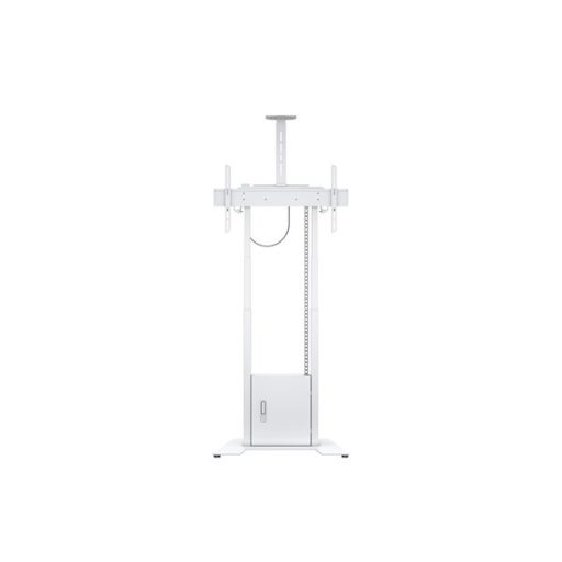 MULTIBRACKETS Motoros padlóállvány, M Motorized Floorbase Incl cabinet & camerashelf 120kg White (42-100")