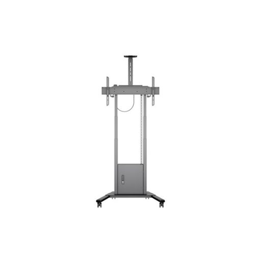 MULTIBRACKETS Gurulós motoros padlóállvány, M Motorized Floorstand incl cabinet & camerashelf 120kg Black (42-100")
