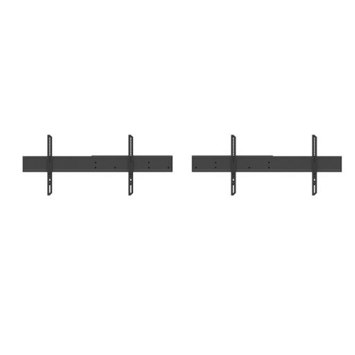 MULTIBRACKETS Gurulós motoros 2 karos padlóállvány, M Motorized Floorstand Dual Screen incl cabinet & cam-shelf 120kg