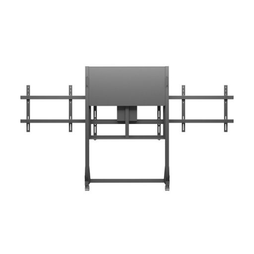 MULTIBRACKETS Gurulós motoros 2 karos padlóállvány, M Motorized Floorstand Dual Screen 160 kg Black SD (max. 2x84")