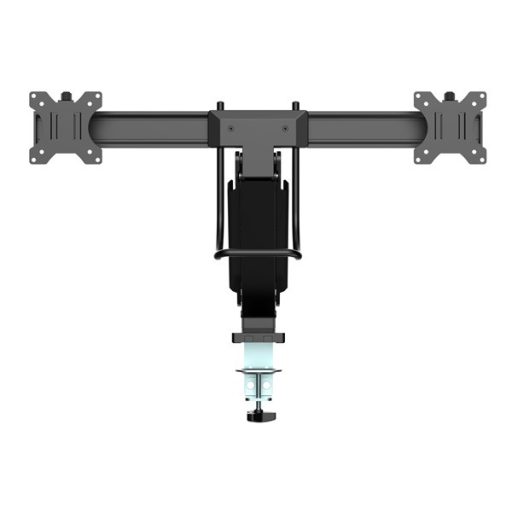 MULTIBRACKETS Asztali konzol (2 képernyős), M Deskmount Slim Basic Dual (17-27", max.VESA: 200x200 mm, 6 kg)