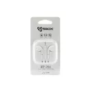 SBOX Füllhallgató, EARPHONES + MICROPHONE, White
