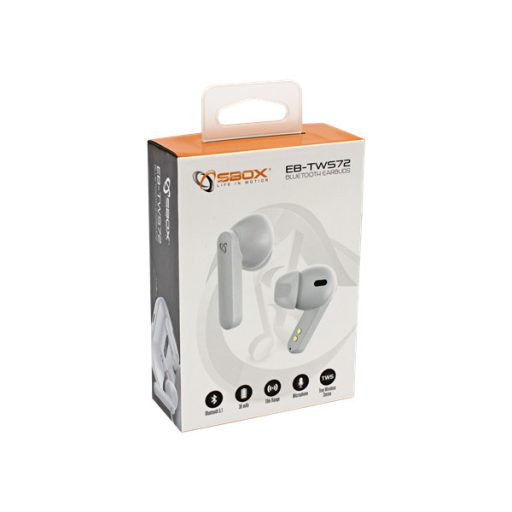 SBOX Füllhallgató, BLUETOOTH EARPHONES, White