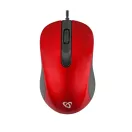 SBOX Egér, WIRED MOUSE, Red