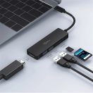 SBOX Dokkoló TCA-51, ADAPTER USB TYPE-C -> HDMI/USB-3.0/SD+TF - 5in1