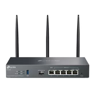   TP-LINK Vezetékes Omada AX3000 VPN Router 1xWAN(1000Mbps) + 4xLAN(1000Mbps) + 1xSFP + 1xUSB3.0, ER706W