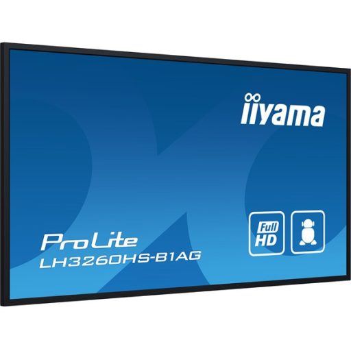 iiyama Prolite LFD, 24/7 VA, 31,5", 1920x1080, 16:9, 500cd, 8ms, HDMI/USB/LAN/Wifi, hangszóró, antiglare
