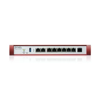   ZYXEL Tűztfal 1x2.5-GbE port + 6x1-GbE +1xPOE+ 1xUSB 3.0 + 1konzol port + 1 év Security Bundle, USGFLEX200HP-EU0102F