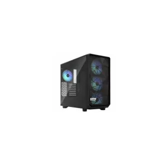   FRACTAL DESIGN Ház Midi ATX Meshify 2 Lite RGB TG Light Tint, Fekete Üvegfalú