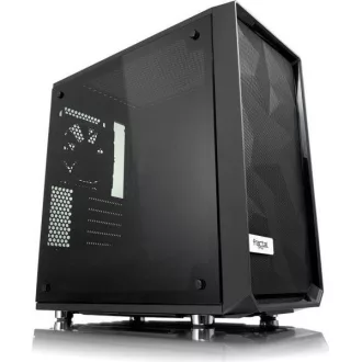   FRACTAL DESIGN Ház Midi ATX Meshify C Dark TG Tápegység nélkül, Fekete Üvegfalú